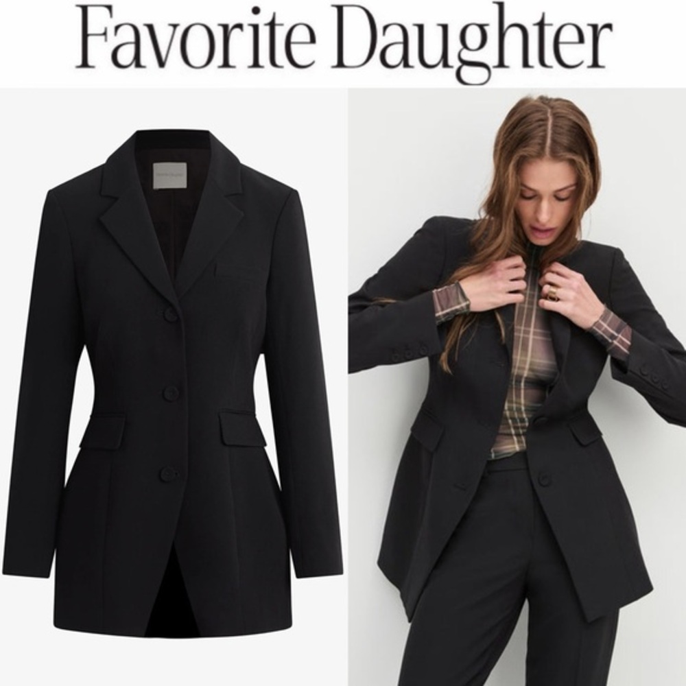 Favorite Daughter THE ELIZABETH JACKET Black Blazer Sz M NWT 348$